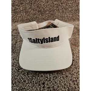 1SaltyIsland White Adjustable Sun Visor.  New